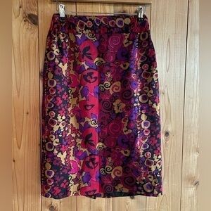 VINTAGE DIANE FREIS WOOL SKIRT SZ M